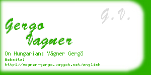 gergo vagner business card