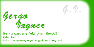 gergo vagner business card